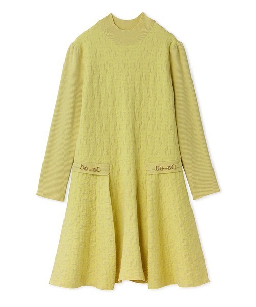 CELFORD（セルフォード）の「◇ロゴふくれジャガードニットワンピース
