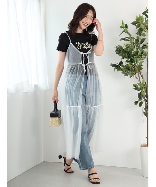 セール】チュールキャミソールワンピース（ワンピース）｜fifth