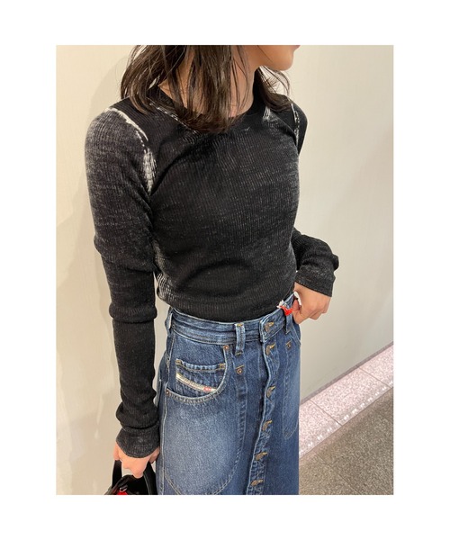 DIESEL（ディーゼル）の「レディース リブニット長袖 トップス ウール