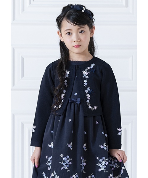 花刺しゅう ニットボレロ（スーツジャケット）｜mezzo piano