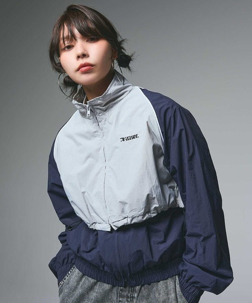 セール】3WAY TRACK JACKET（ナイロンジャケット）｜X-girl（エックス