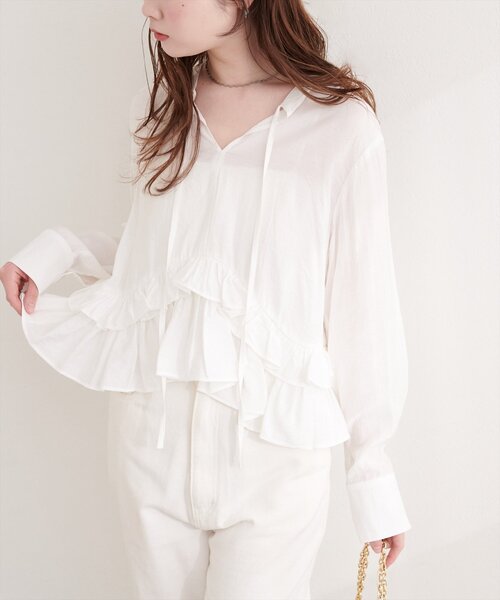 ティアードフリルブラウス（シャツ/ブラウス）｜natural couture