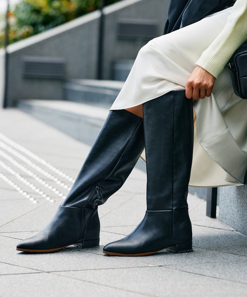 Mazell（マゼル）の「Mazell / 撥水加工インヒールロングブーツ