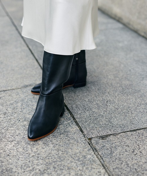 Mazell（マゼル）の「Mazell / 撥水加工インヒールロングブーツ