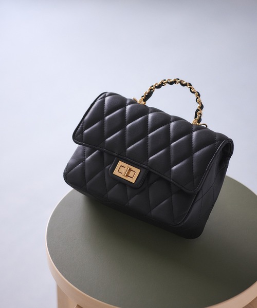 セール】チェーンハンドルキルティングショルダーバッグ/2WAY・一部WEB