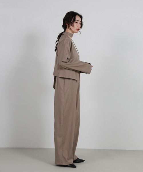 セール】【Et】No-Collar Jacket Overalls Set（サロペット