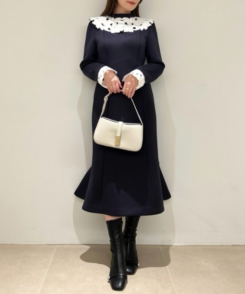 CELFORD（セルフォード）の「レース衿マーメイドワンピース