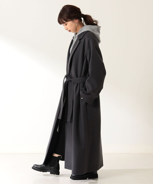 ATON（エイトン）の「ATON / ウールサキソニー チェスターコート