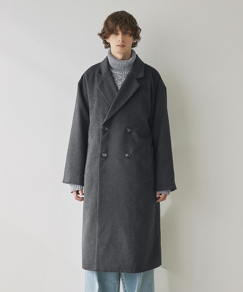 セール】ビーバーメルトンロングチェスターコート（チェスターコート