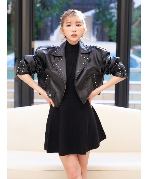 スタッズライダースジャケット（ライダースジャケット）｜Darich