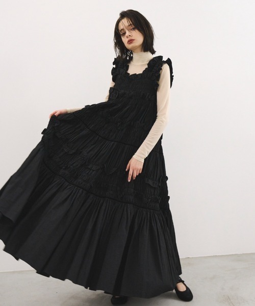 ギャザーキャミフリルワンピース（ワンピース）｜PERNA（ペルナ）の