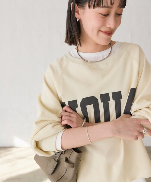 新色追加/Yossshiiii企画】ワイドロゴカットオフスエット（スウェット