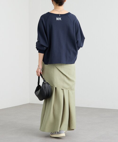 新色追加/Yossshiiii企画】ワイドロゴカットオフスエット（スウェット