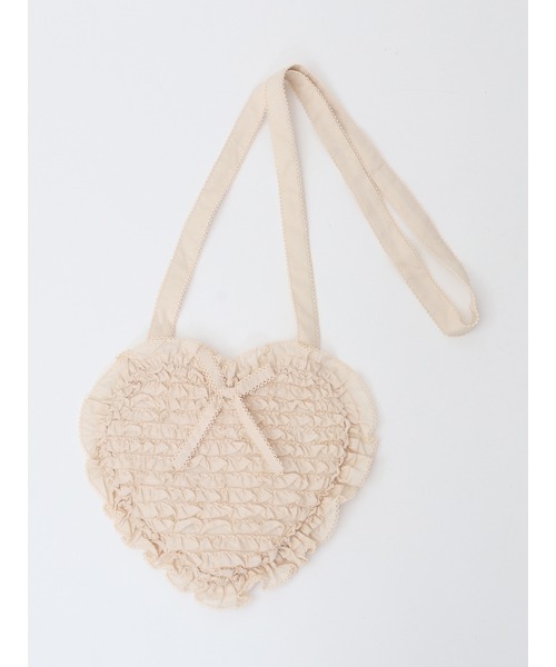 PINK HOUSE（ピンクハウス）の「ハートフリルショルダーバッグ
