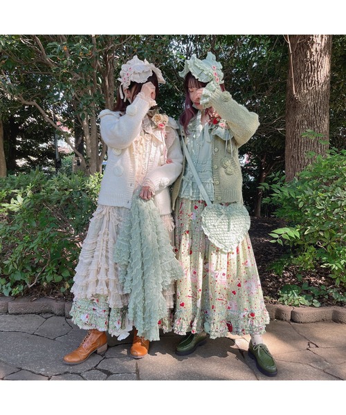 PINK HOUSE（ピンクハウス）の「ハートフリルショルダーバッグ