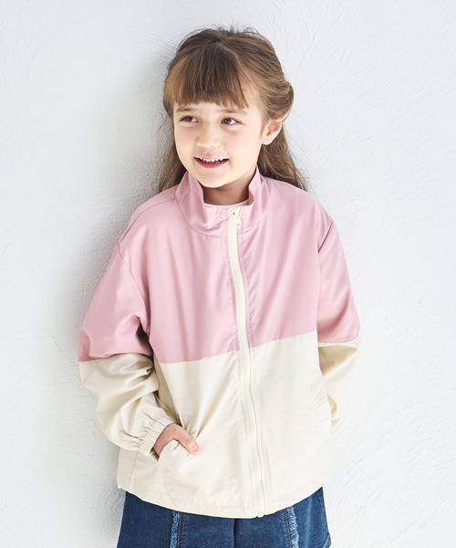 セール】バイカラー ナイロン ジャケット（ナイロンジャケット