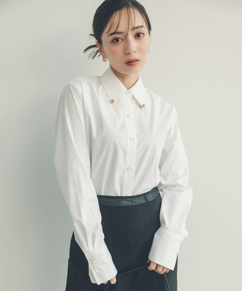 アクセディティールシャツ（シャツ/ブラウス）｜anuans（アニュアンス