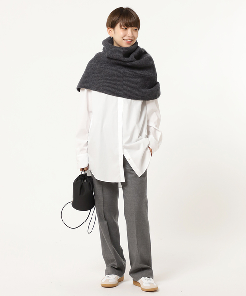 AP STUDIO（エーピーストゥディオ）の「リブニットケープ（マフラー