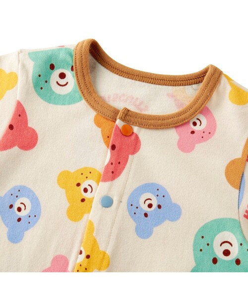 カラフルビーンズ 総柄カバーオール（ロンパース）｜HOT BISCUITS