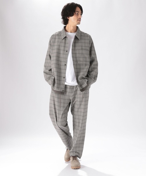 セール】[セットアップ対応]TCツイルチェックコーチシャツ（シャツ