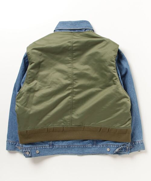 SOFTHYPHEN（ソフトハイフン）の「BACK TO FRONT MA-1 DENIM JACKET