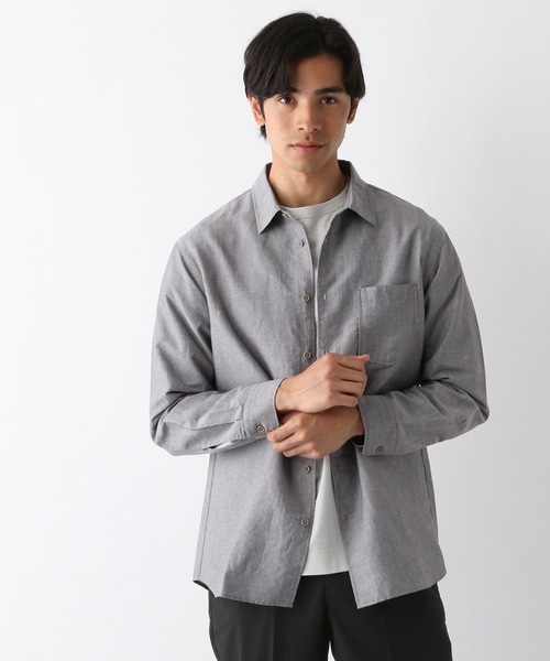 セール】さらさらリネンイージーケアシャツ/163420（シャツ/ブラウス