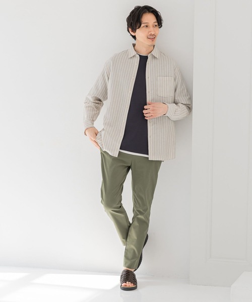 セール】さらさらリネンイージーケアシャツ/163420（シャツ/ブラウス