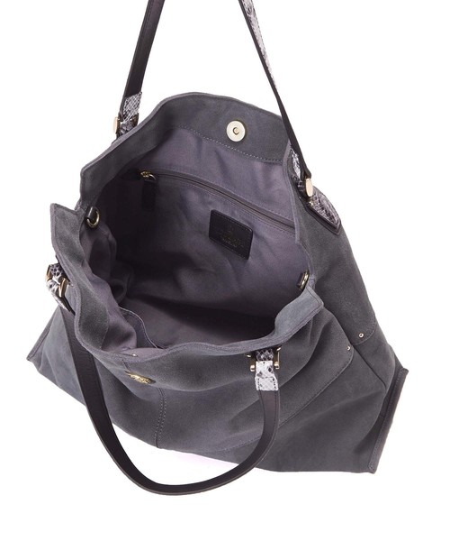 TOPKAPI（トプカピ）の「スエード・パイソン型押しハンドル2wayA4