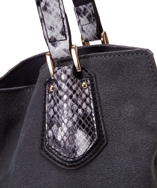 TOPKAPI（トプカピ）の「スエード・パイソン型押しハンドル2wayA4