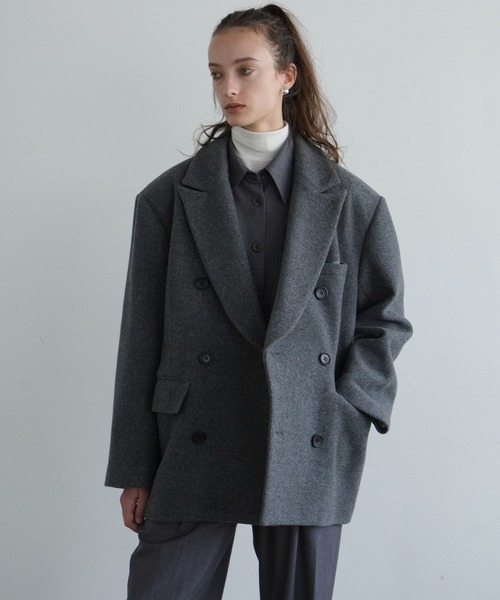 OVER SHOULDER PEAKED LAPEL COAT（テーラードジャケット）｜CLANE