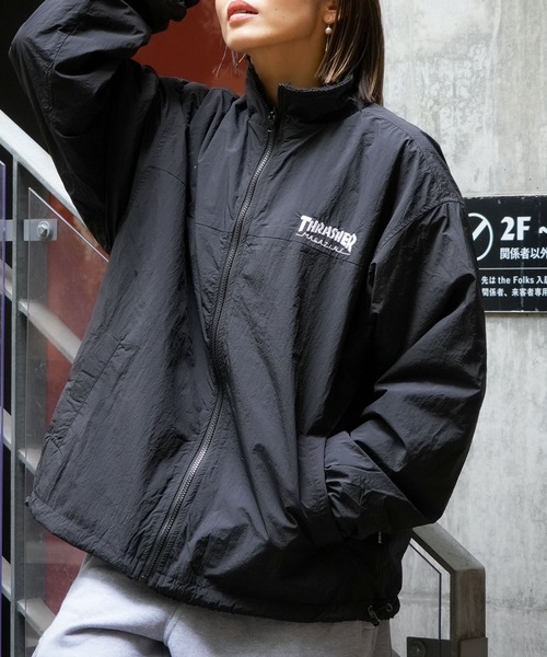 セール】NYLON/BOA REVERSIBLE STAND JACKET/THRASHER スラッシャー