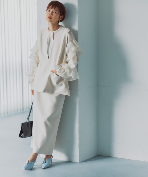 セレモニー】ツイードライクセットアップ（スーツセット）｜A part by