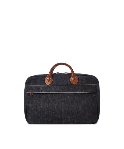 RRL（ダブル アール エル）の「レザートリム デニム ブリーフケース