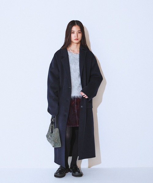 セール】ショートビーバーチェスターロングコート/579536（チェスター