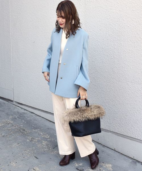 SHIPS（シップス）の「SUPER140キーネックショートコート◇（その他