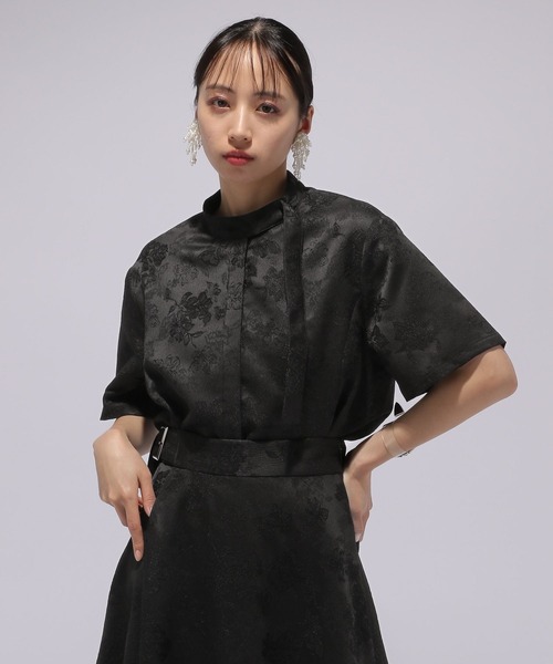 HARE（ハレ）の「ジャガードボウタイシャツ(HARE)（シャツ/ブラウス