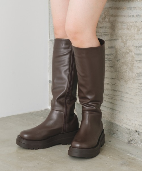 Kastane（カスタネ）の「厚底ロングブーツ（ブーツ）」 - WEAR