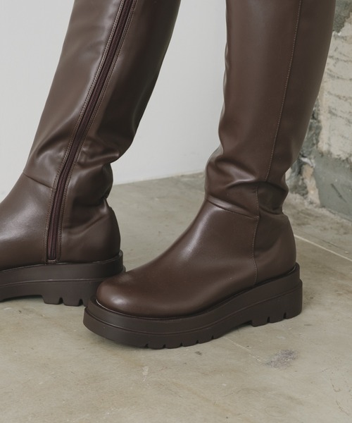 Kastane（カスタネ）の「厚底ロングブーツ（ブーツ）」 - WEAR