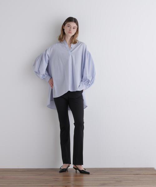 タイプライターギャザーブラウス（シャツ/ブラウス）｜LE PHIL