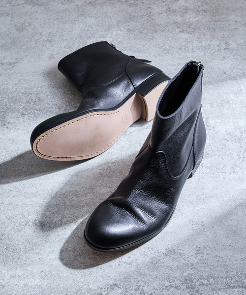 PADRONE パドローネ / BACK ZIP BOOTS [EDWARD] バックジップレザー