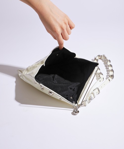 TOGA PULLA(トーガプルラ)】メタルバッグ TP11-AG265（ショルダー