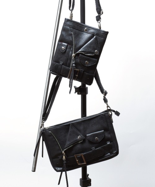 ライダース 2WAY ミニ ポーチ シザーバッグ ショルダーバッグ