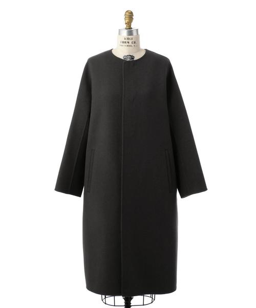 Drawer（ドゥロワー）の「Drawer メルトン ノーカラーコート（その他