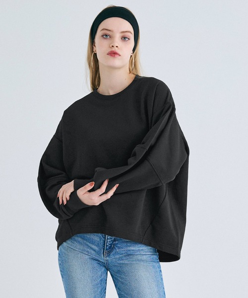 セール】コクーンシルエット前後差スウェット（スウェット）｜coca