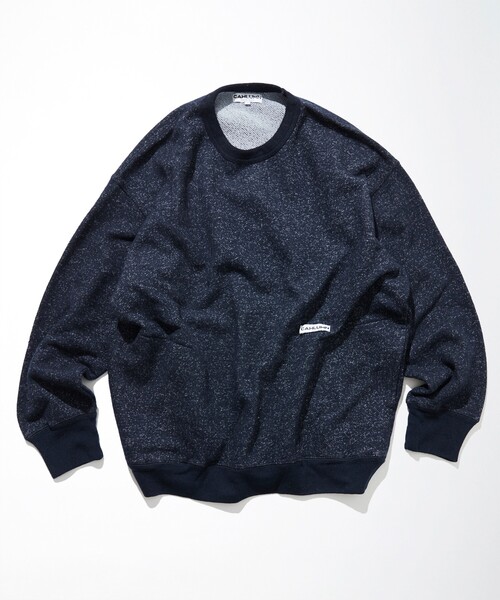 CAHLUMN/カウラム Merino Wool＋Cotton Loop Back heather Sweatshirt