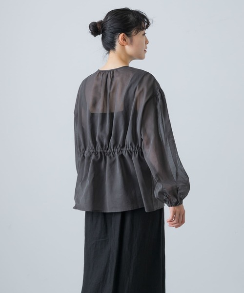 かぐれ（カグレ）の「コットンオーガンジーシャツカーディガン（シャツ