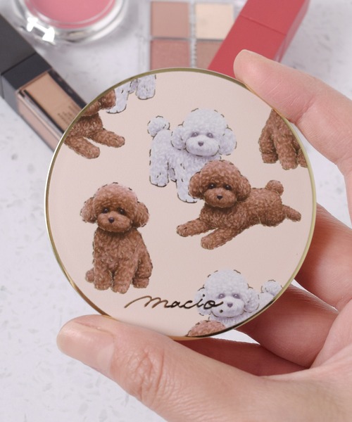 PLUS FOR me】等倍鏡 拡大鏡 2面ミラー/コンパクトミラー（手鏡/メイク