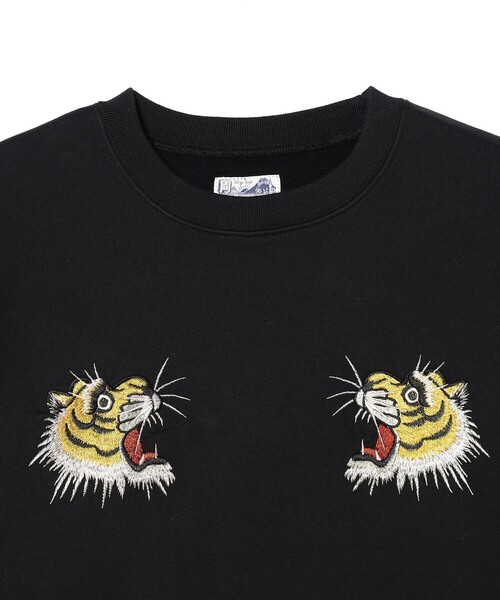 テーラー東洋 × BEAMS / 別注 刺繍 クルーネック スウェット