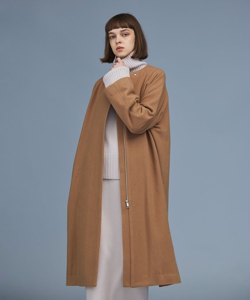 N.O.R.C（ノーク）の「メルトンノーカラーコート（ノーカラーコート