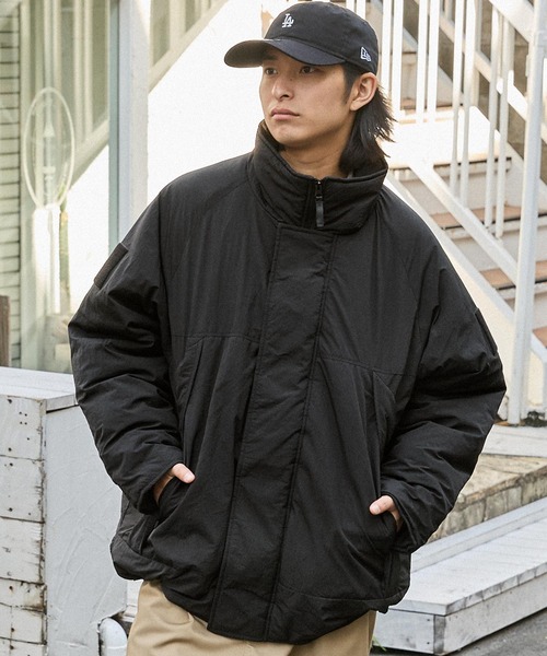 ビッグシルエット撥水ナイロンミリタリーモンスター中綿ブルゾン MONO